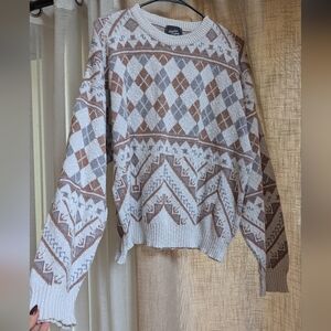 Vintage Geometric Pattern Sweater